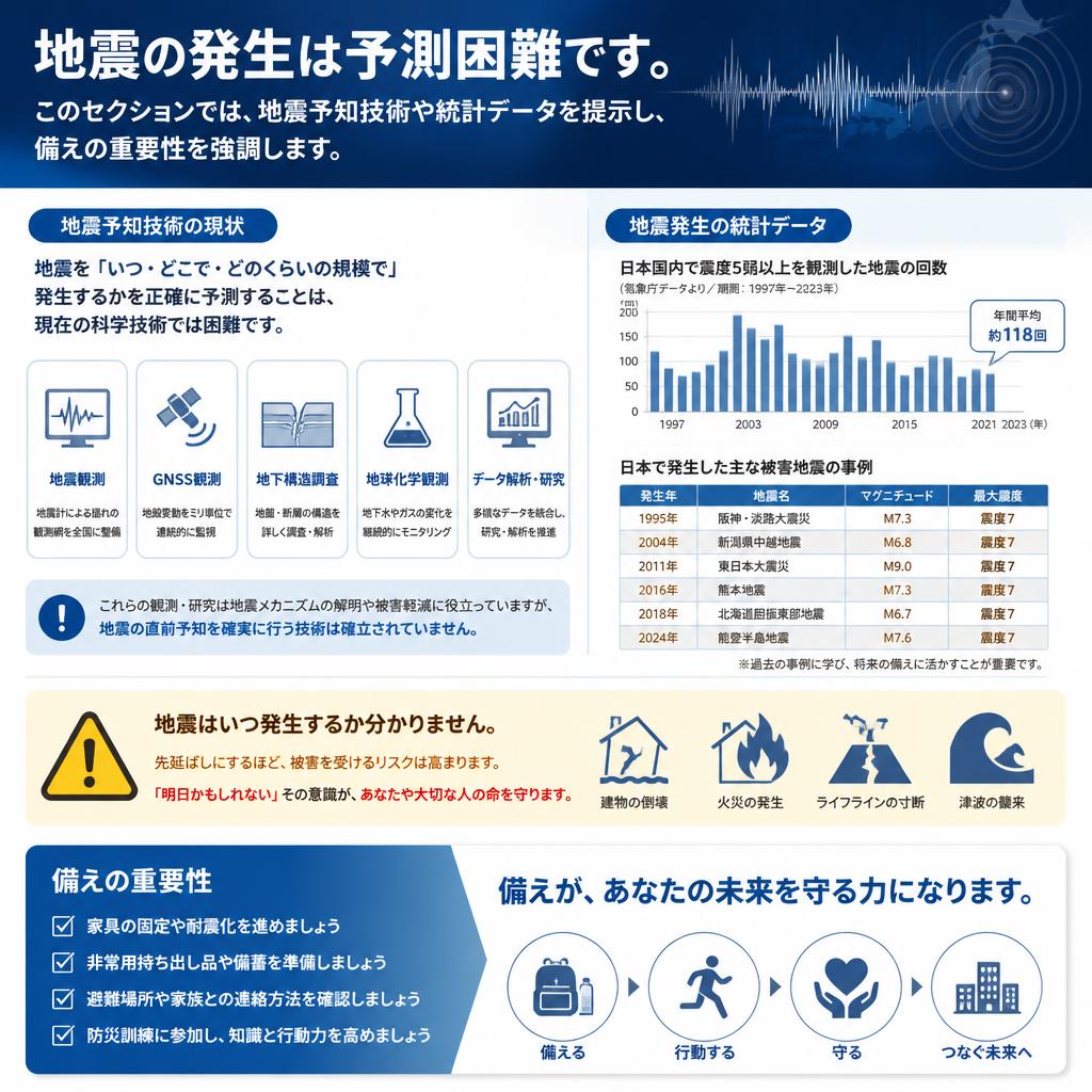 2. 地震はいつ来る？予測と備え
