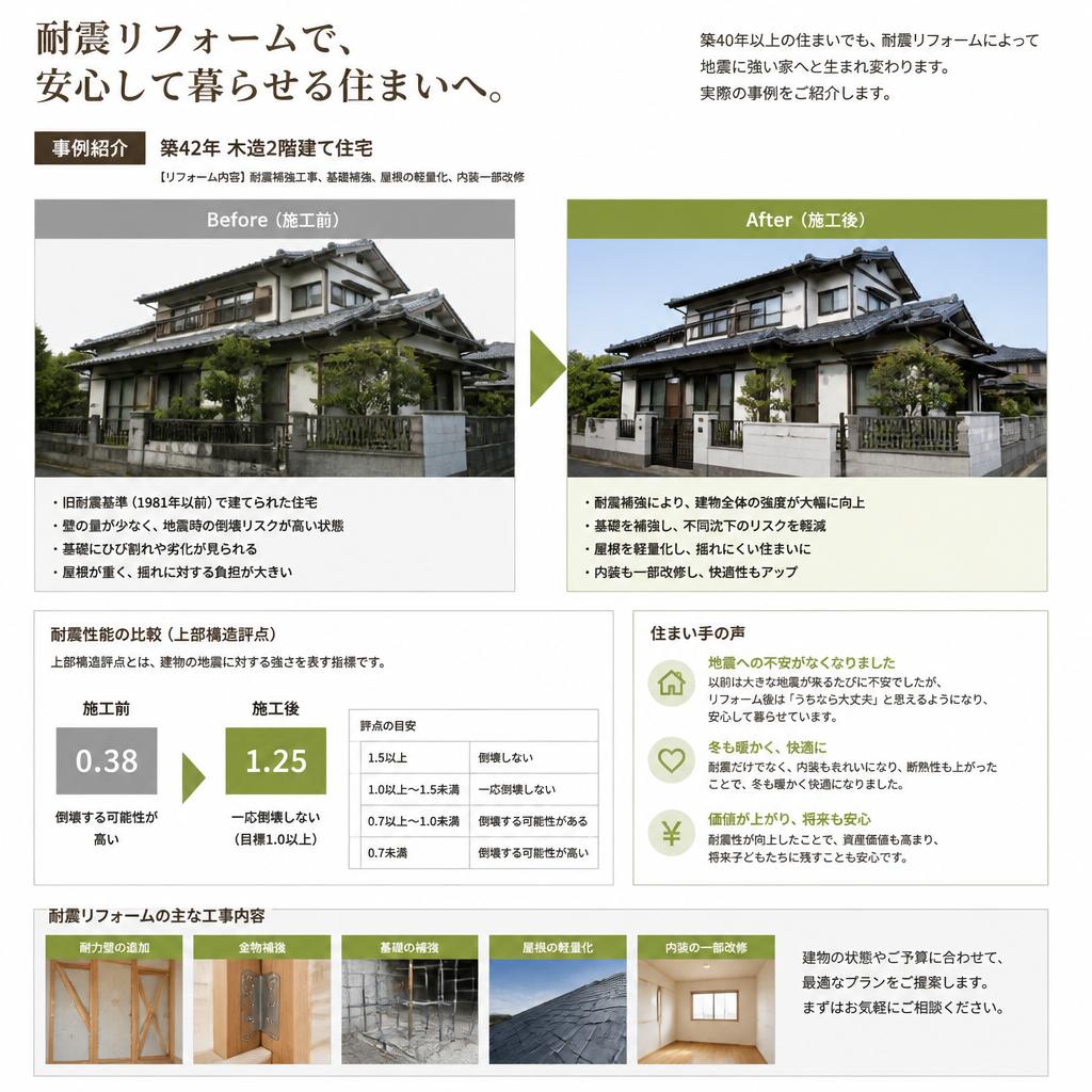 5. 施工事例：実際の耐震リフォームの成果