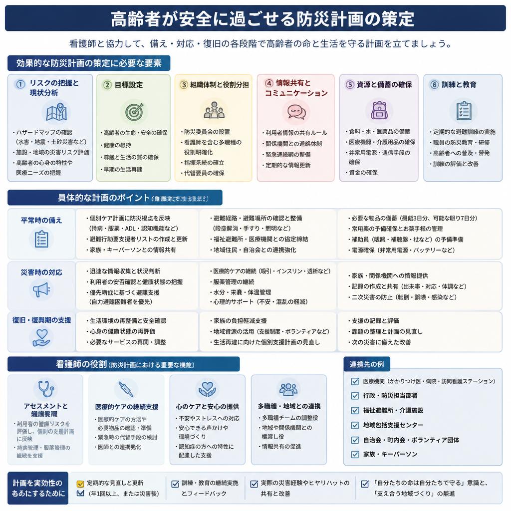 4. 看護師が推奨する防災計画の立て方