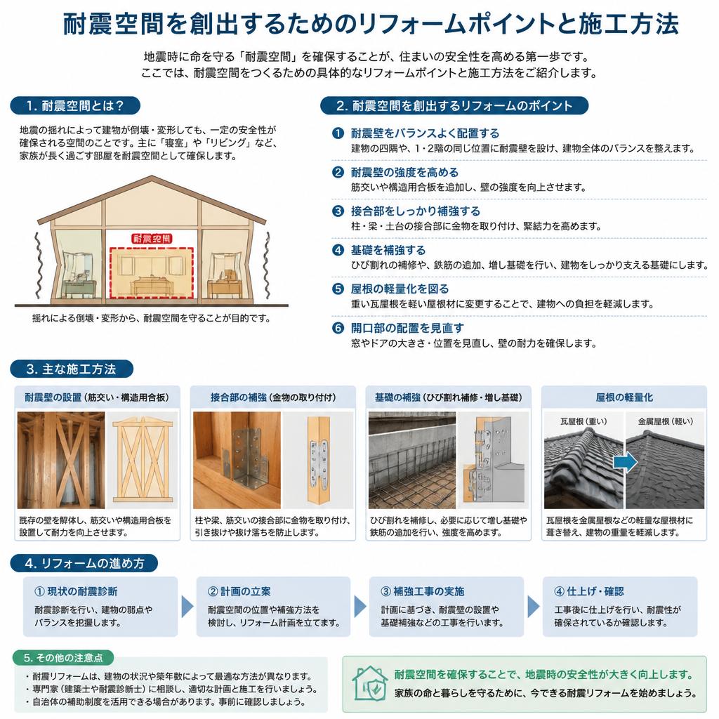 安心空間を実現するための具体的対策