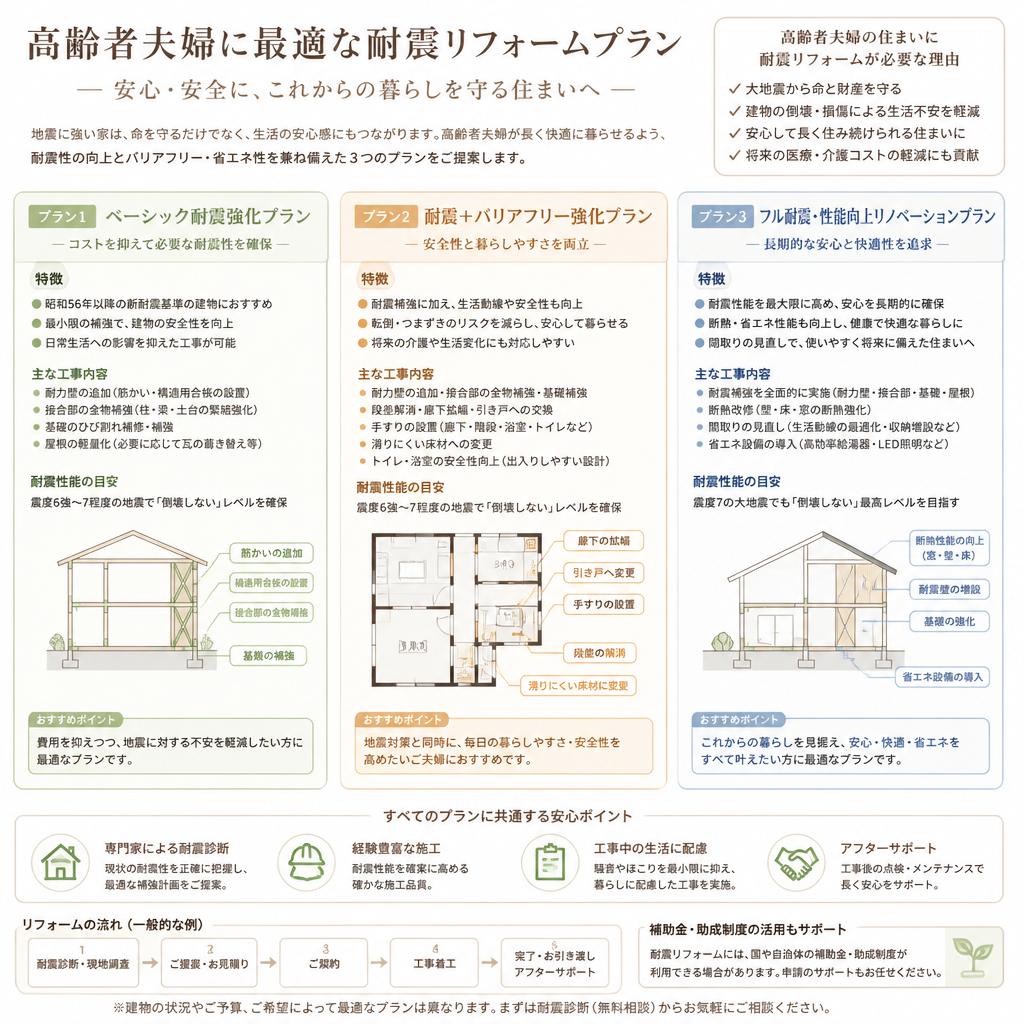 高齢者夫婦のためのおすすめプラン