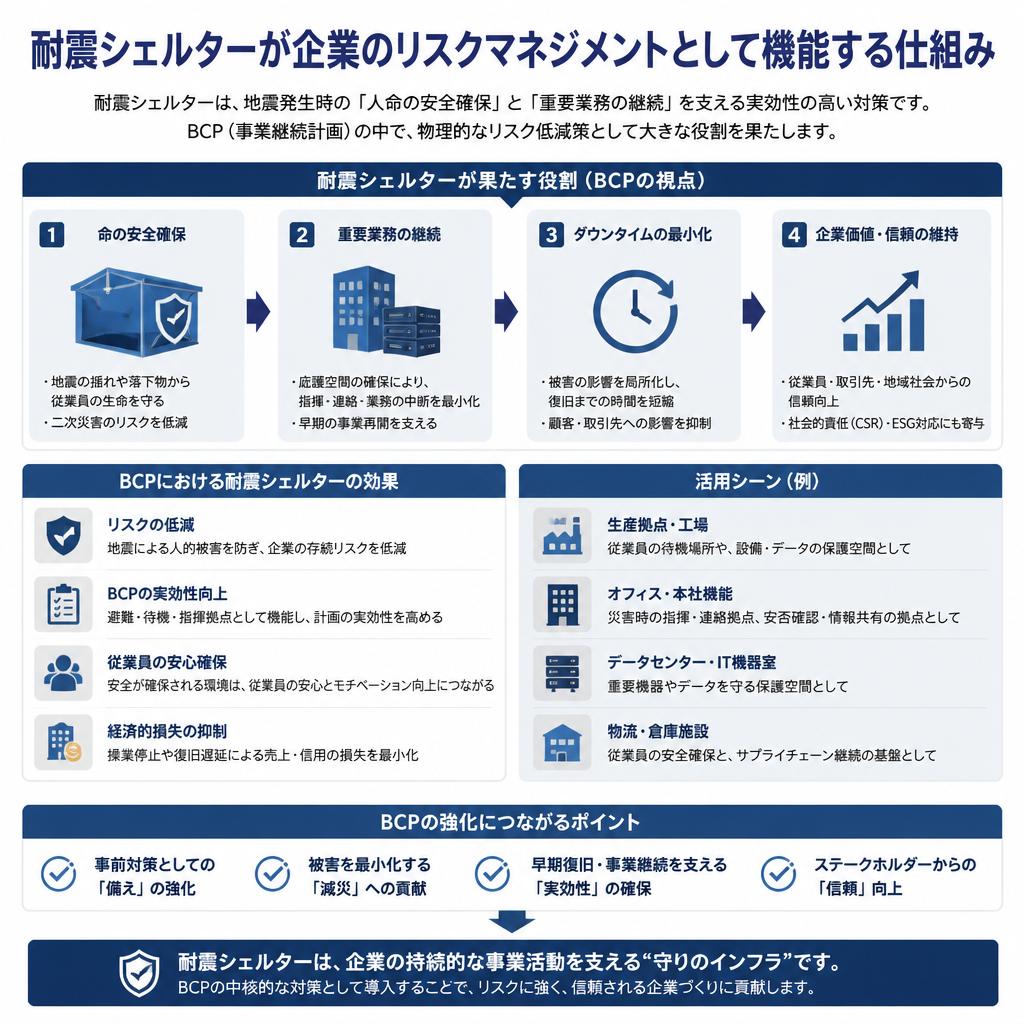 4. 企業BCPにおける耐震シェルターの役割