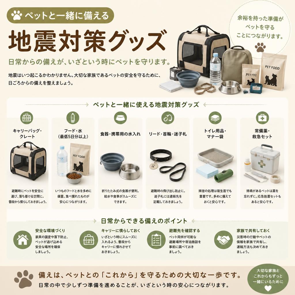 地震対策グッズのご紹介