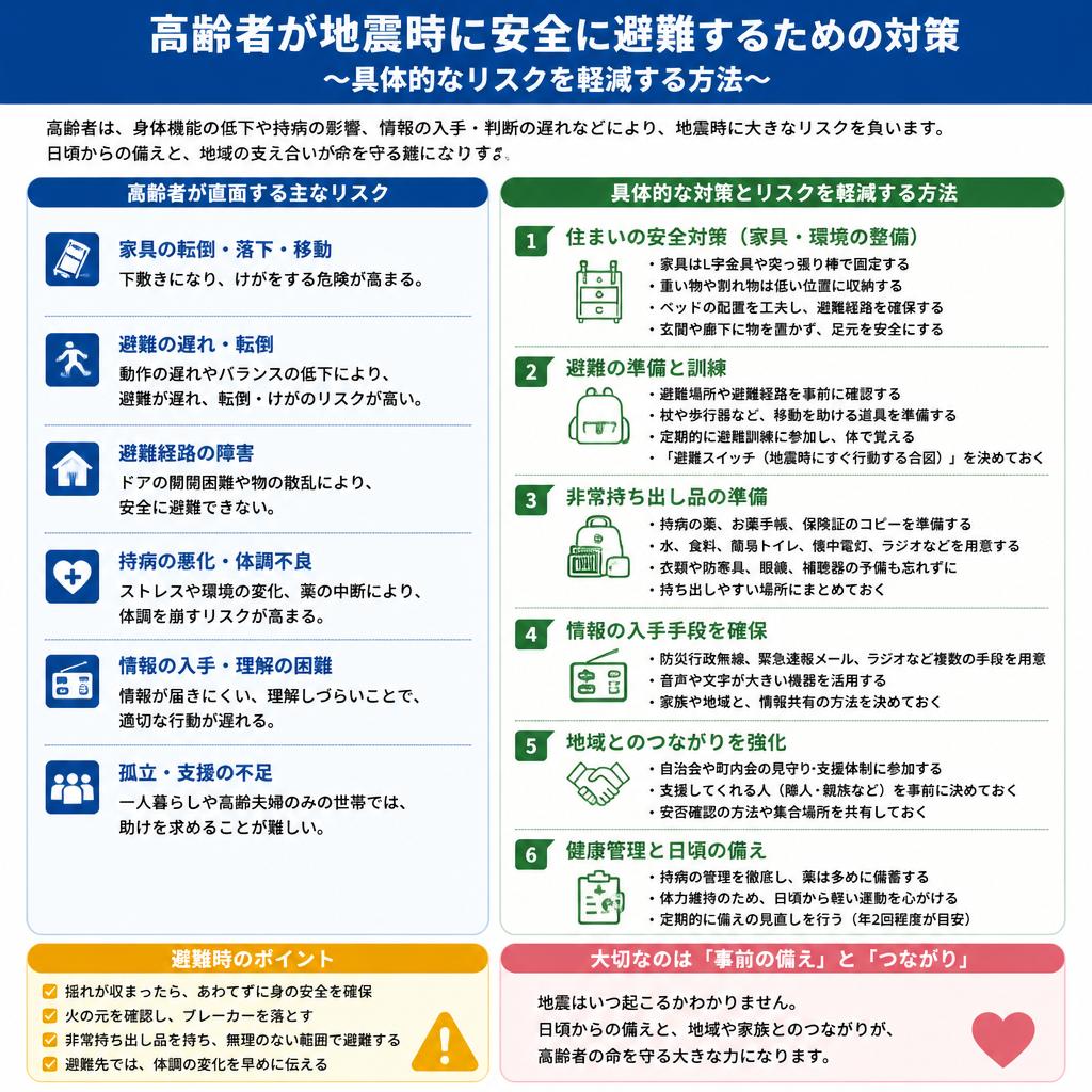 高齢者の逃げ遅れを防ぐために