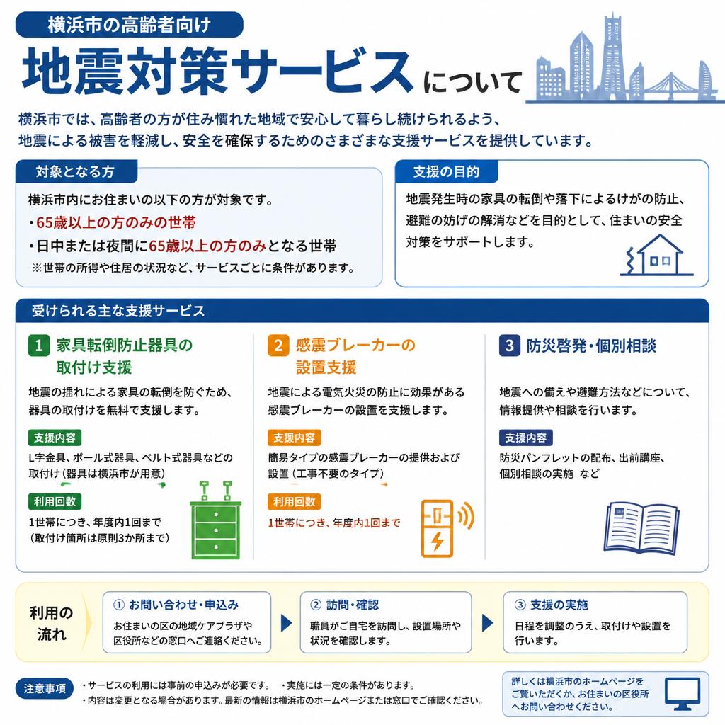 横浜市の高齢者向け防災サービス