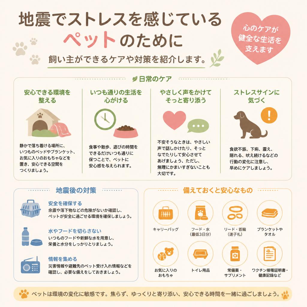 地震によるストレス対策