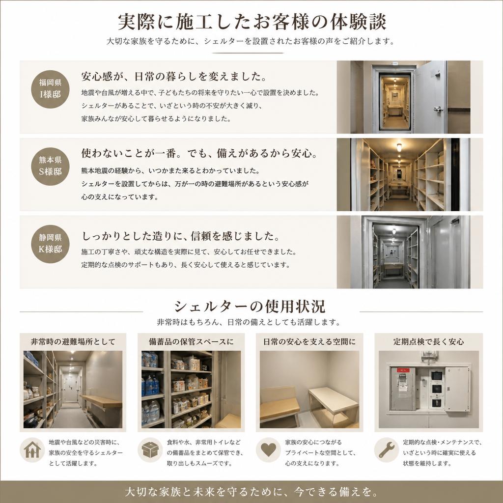 施工事例とお客様の声