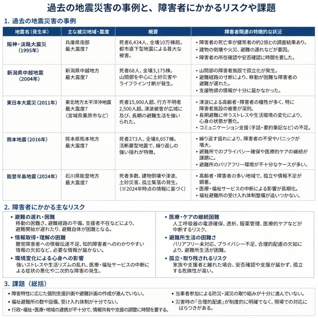 2. 厳しい現実：大地震の影響