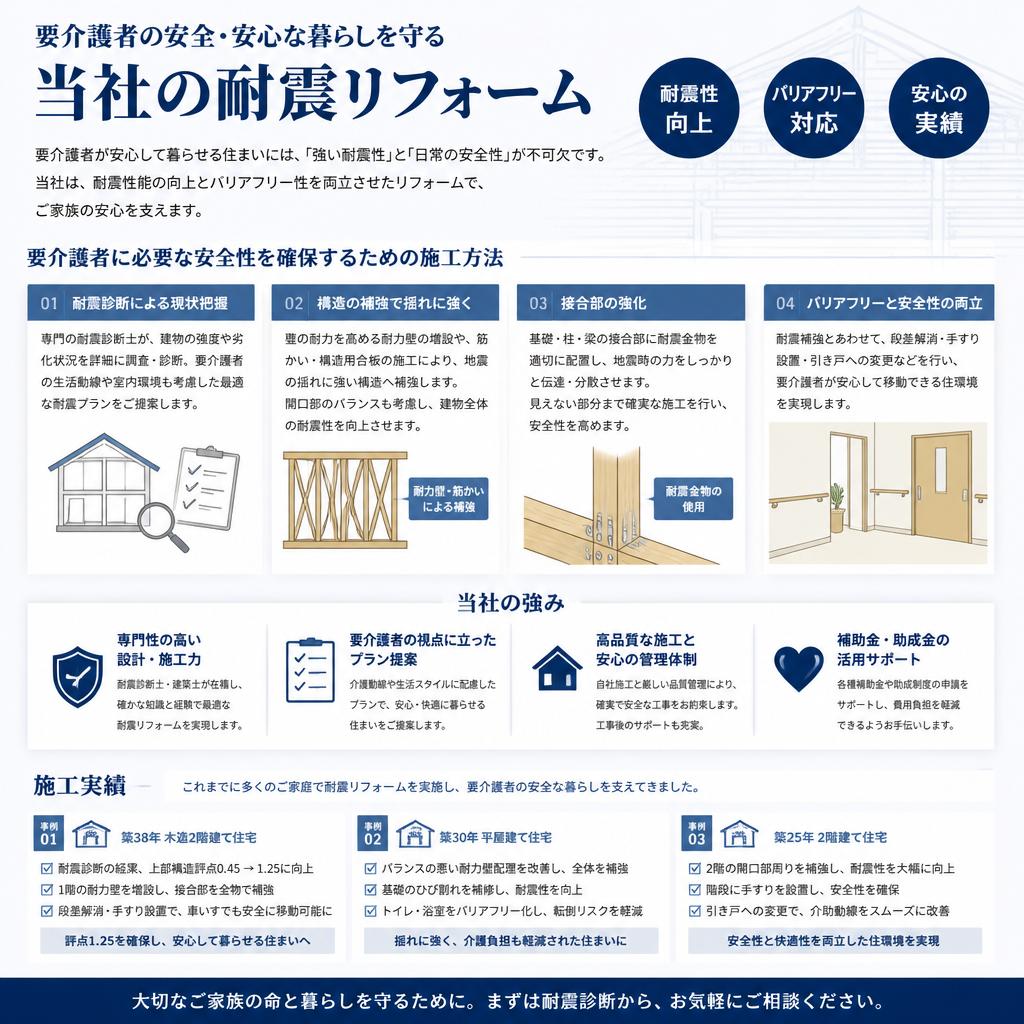ミホ工業株式会社の耐震リフォーム
