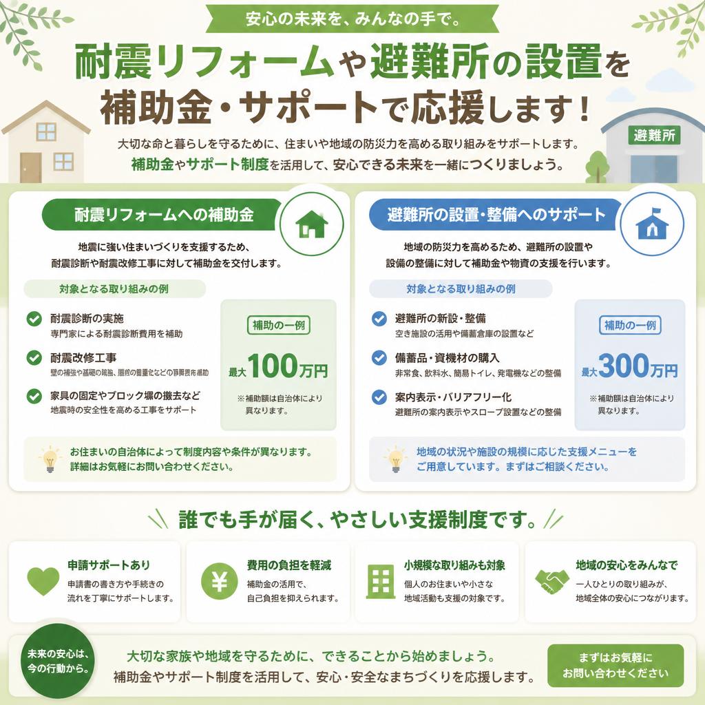 補助金とサポートプラン