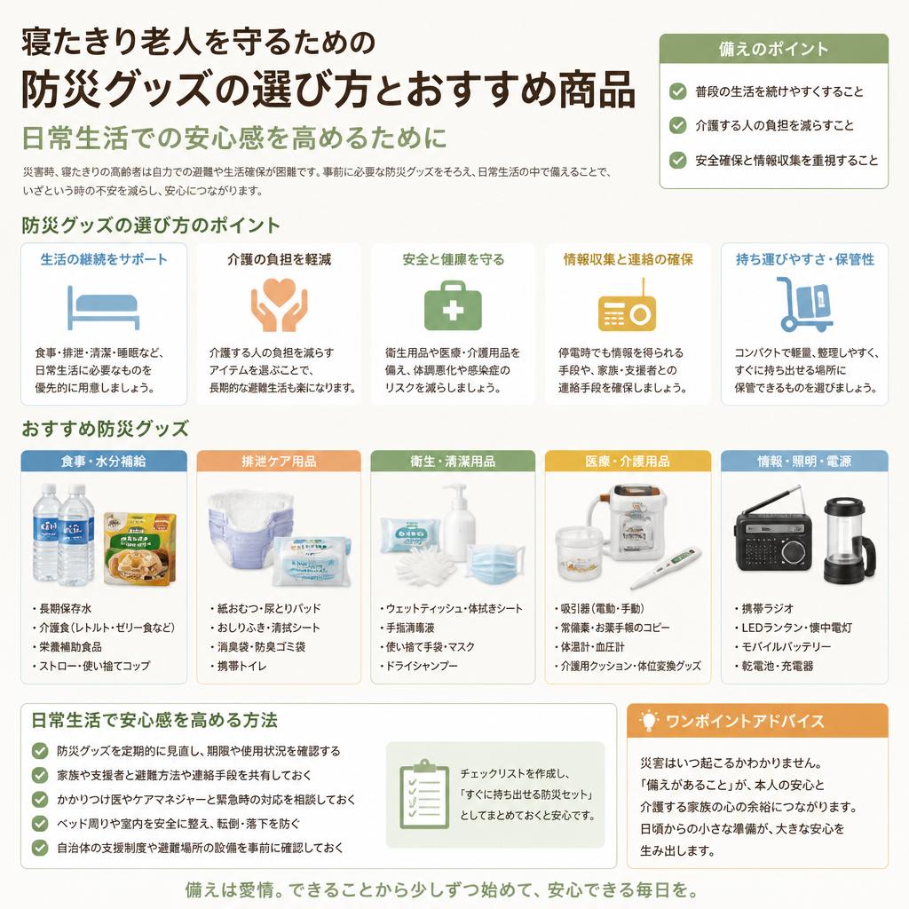 防災グッズで日常から安心を！