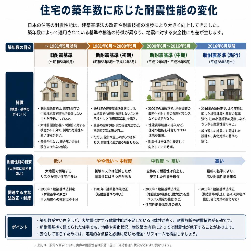 2. 築年数で変わる住宅の耐震性能