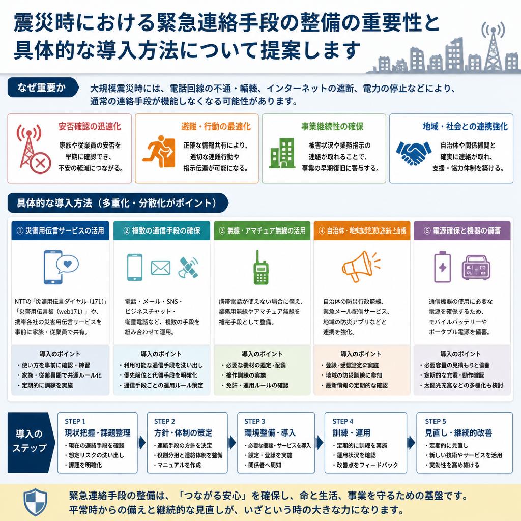 5. 緊急連絡手段の整備