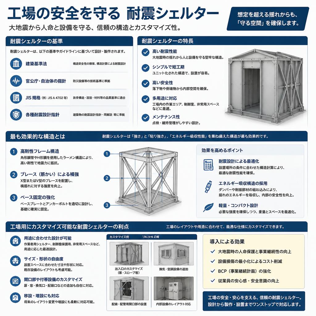 2. 理想的な耐震シェルターとは？