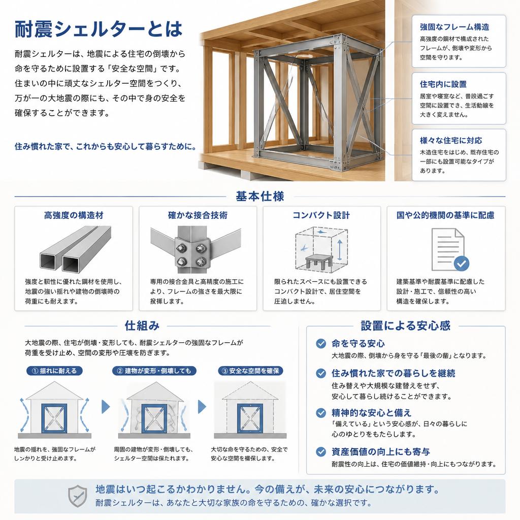 2. 耐震シェルターとは？