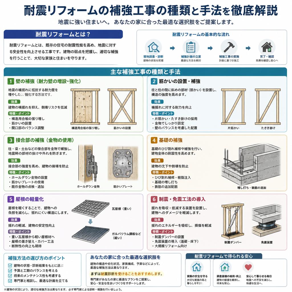 効果的な補強工事の選択肢