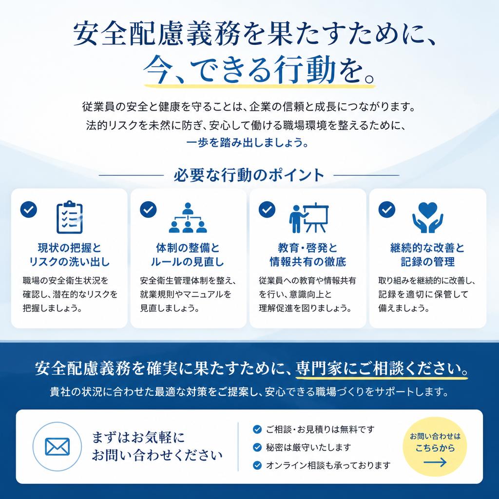 7. あなたの安全を守るために今すぐ行動を！