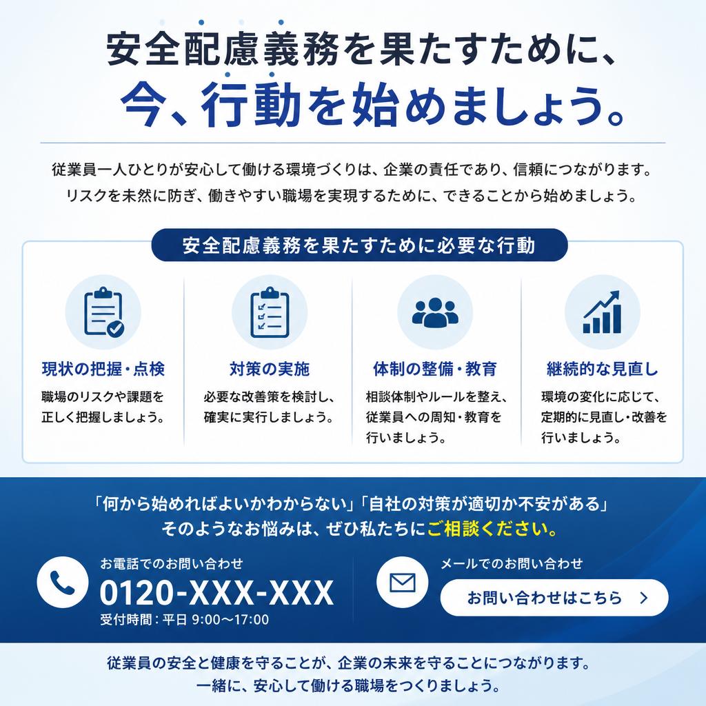 7. あなたの安全を守るために今すぐ行動を！