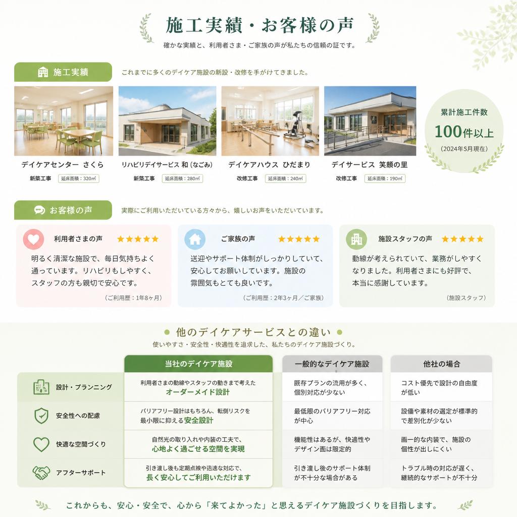 実績と信頼の紹介
