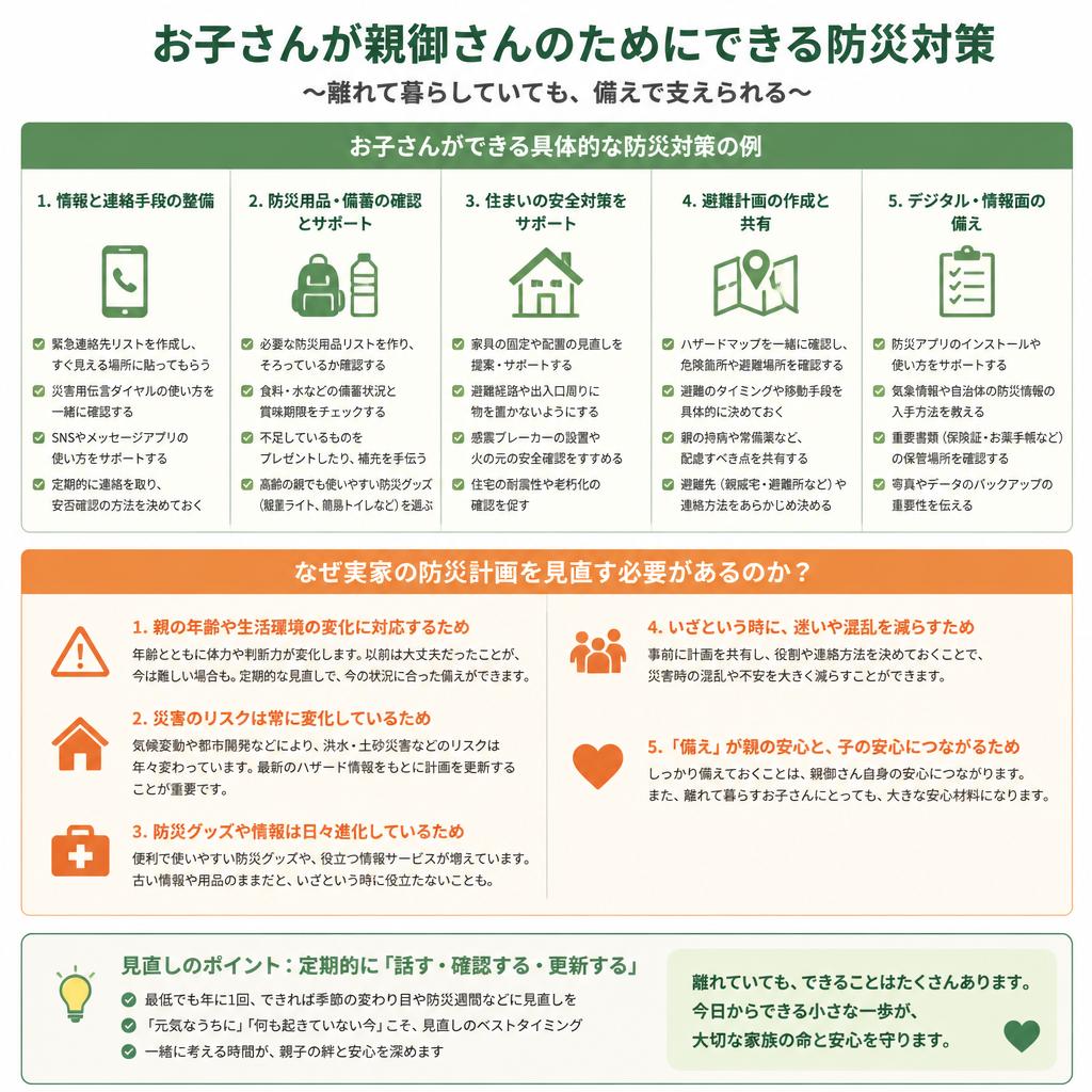 実家の防災対策を見直そう