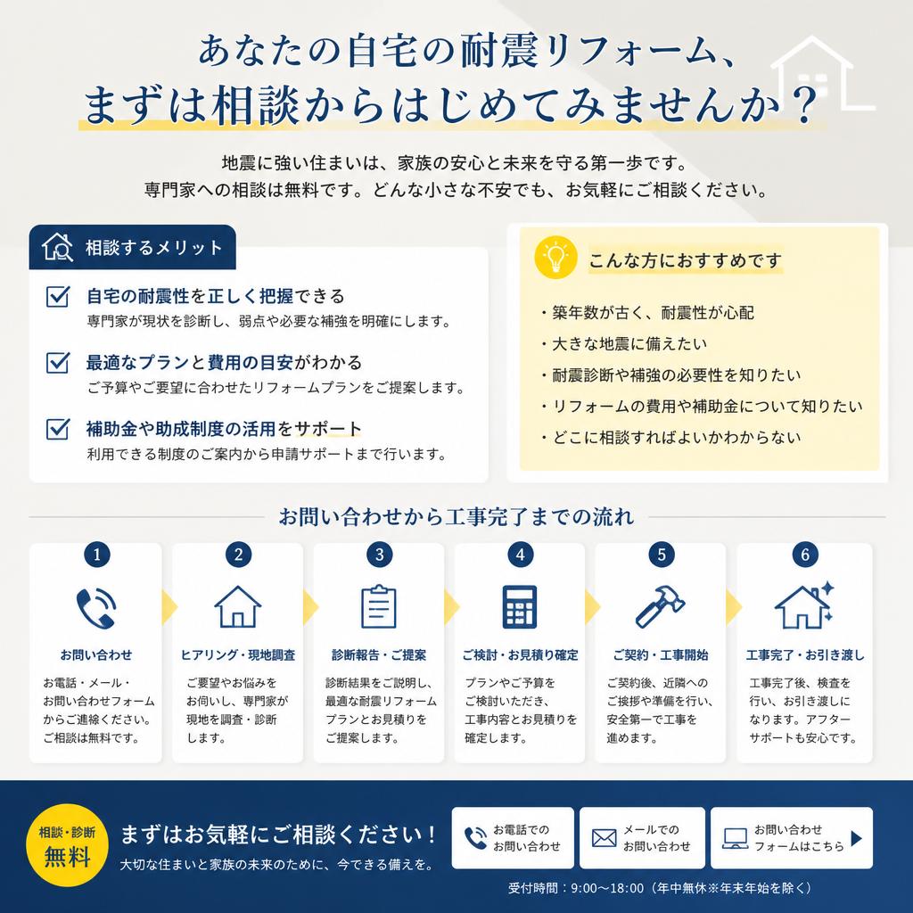 7. まずは無料相談を！