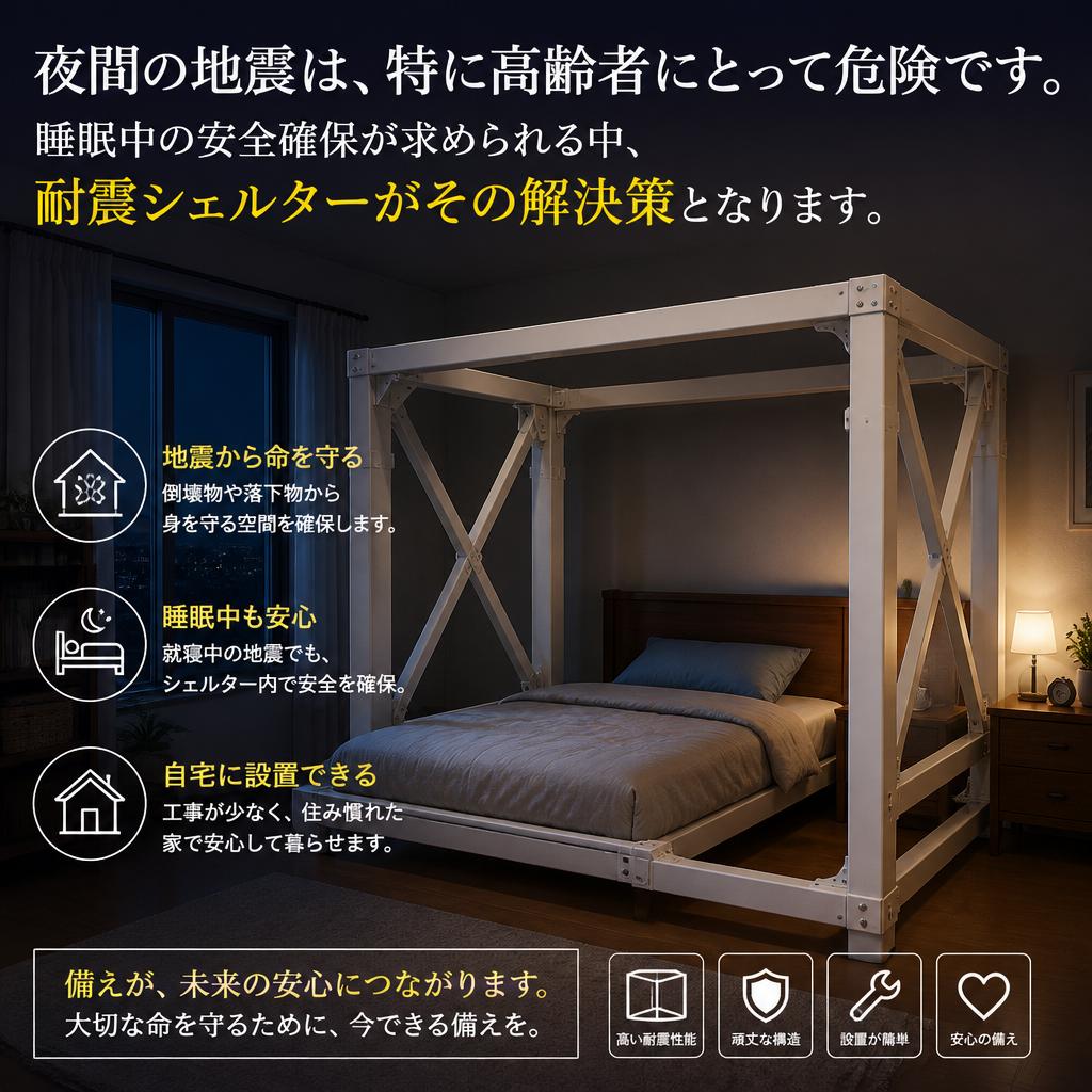 2. 高齢者のための夜間地震対策