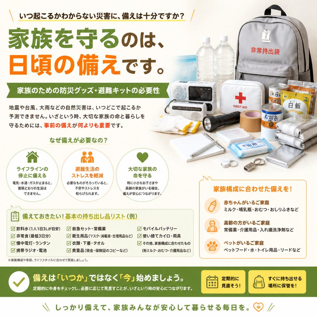 防災グッズを準備しよう