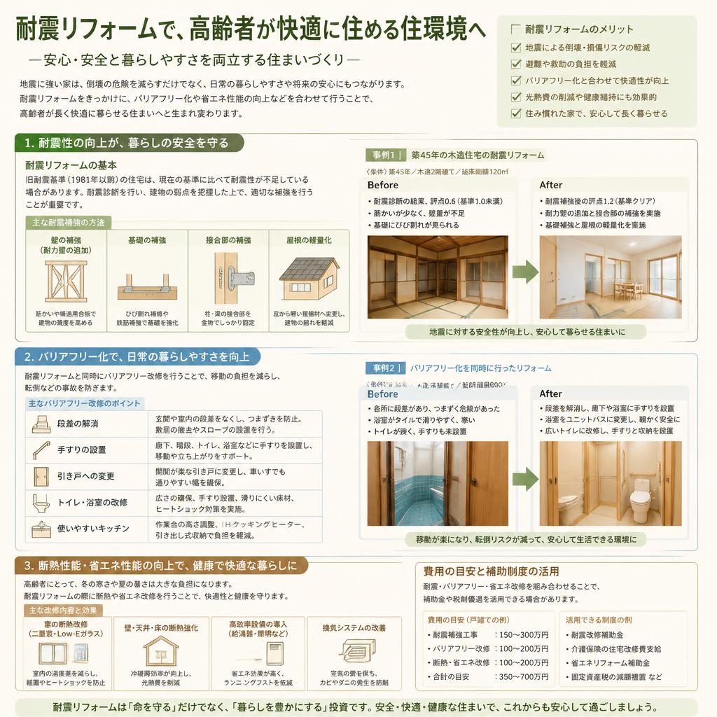 高齢者が快適に過ごせるリフォーム