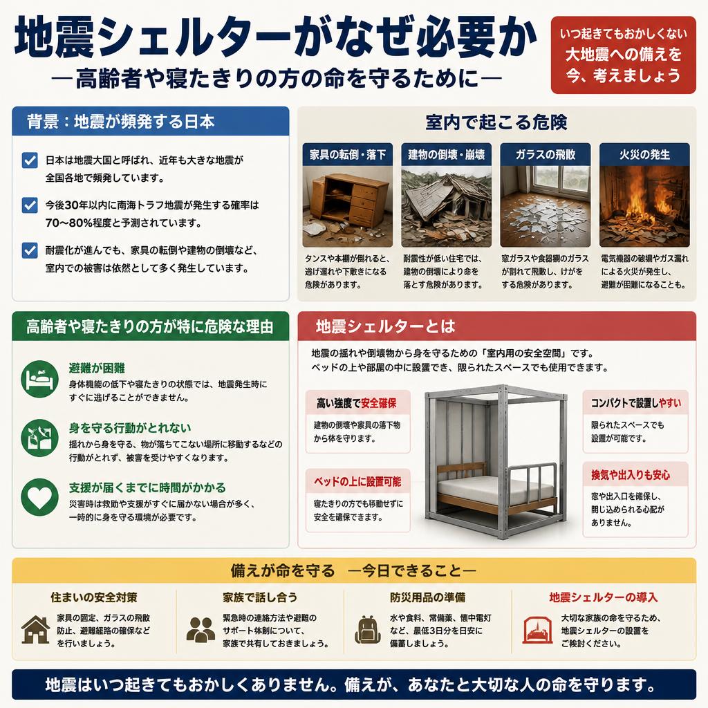 地震シェルターの重要性