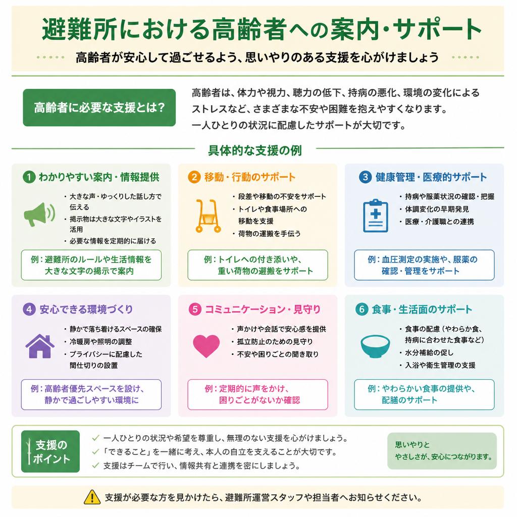 高齢者向け案内・サポート体制の整備
