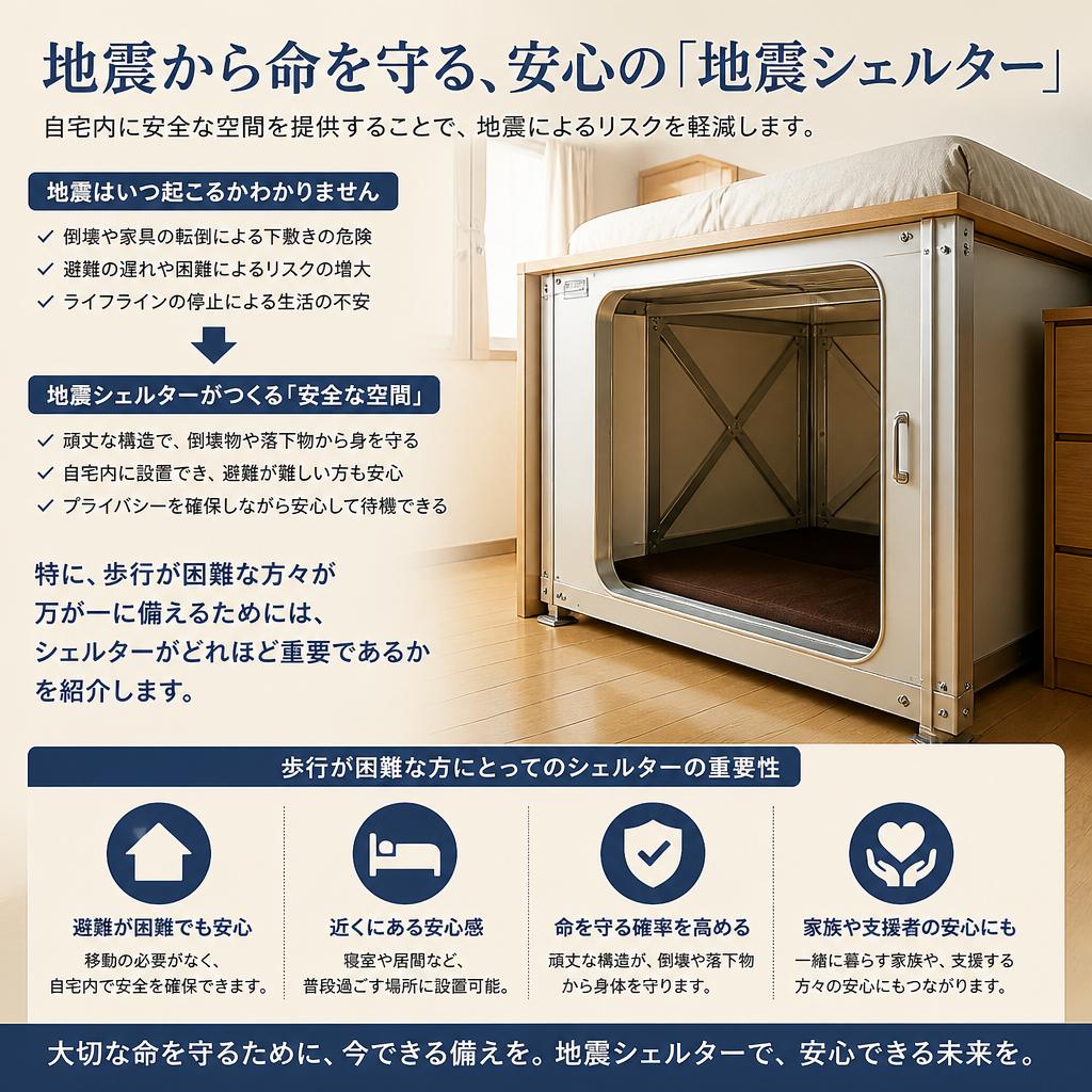 地震シェルターの必要性