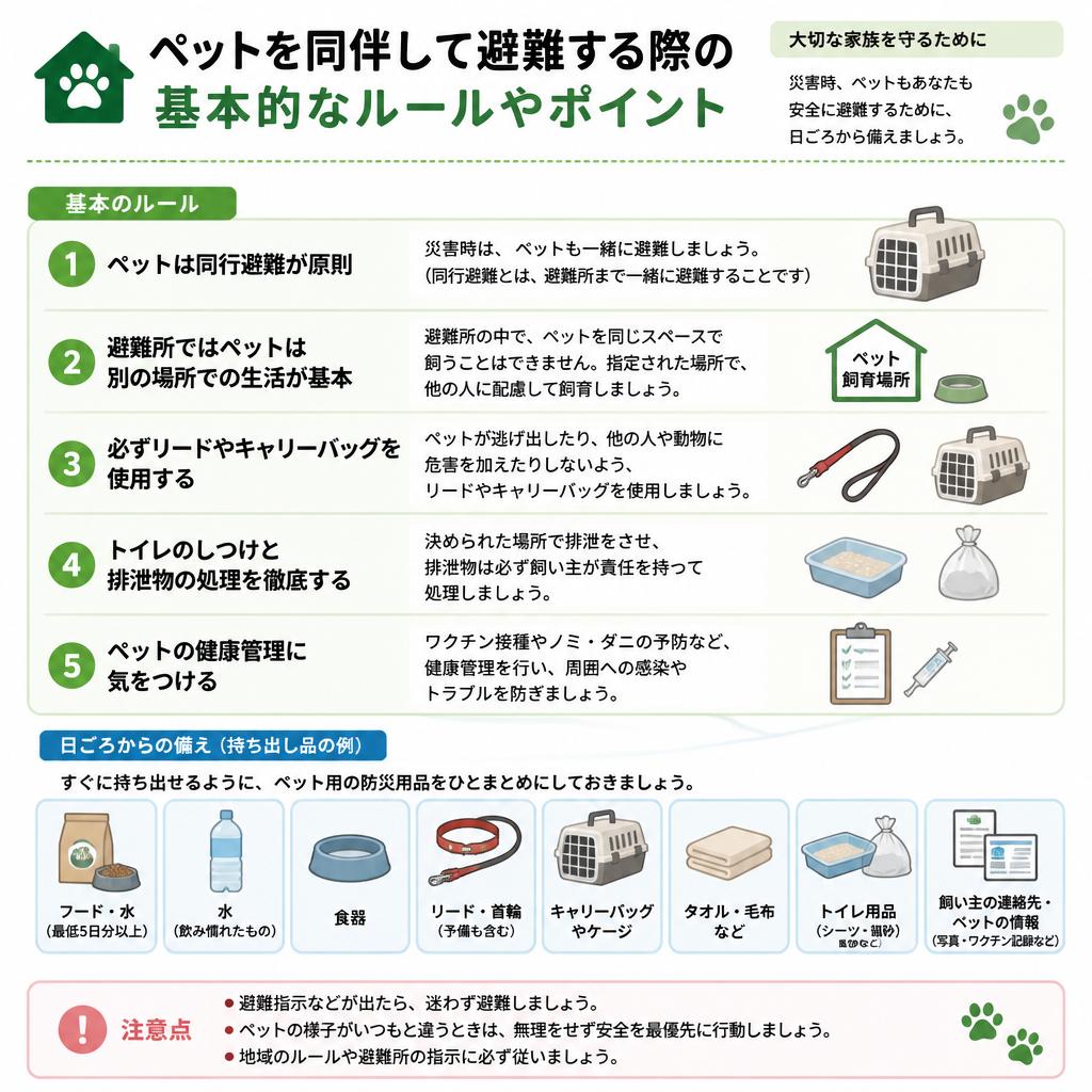 2. ペット同伴避難の基本知識