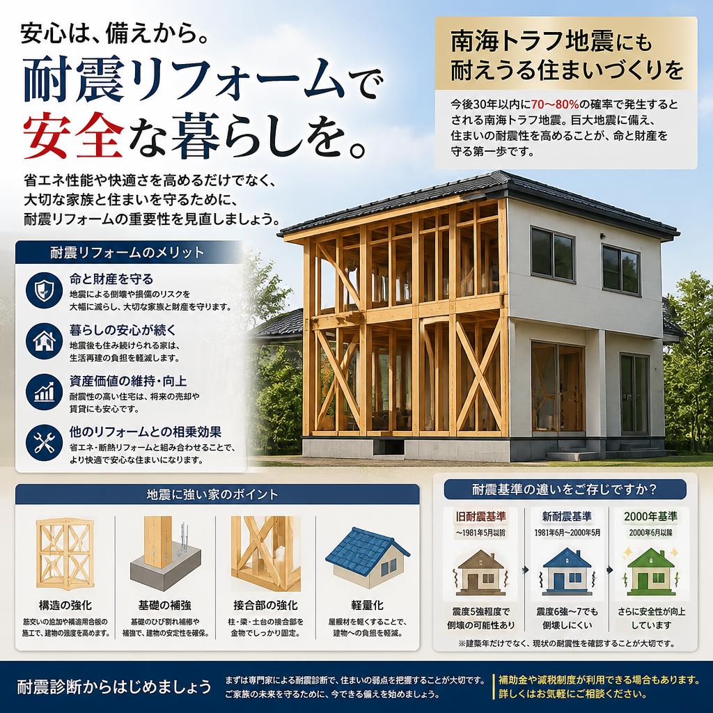 耐震リフォームの重要性