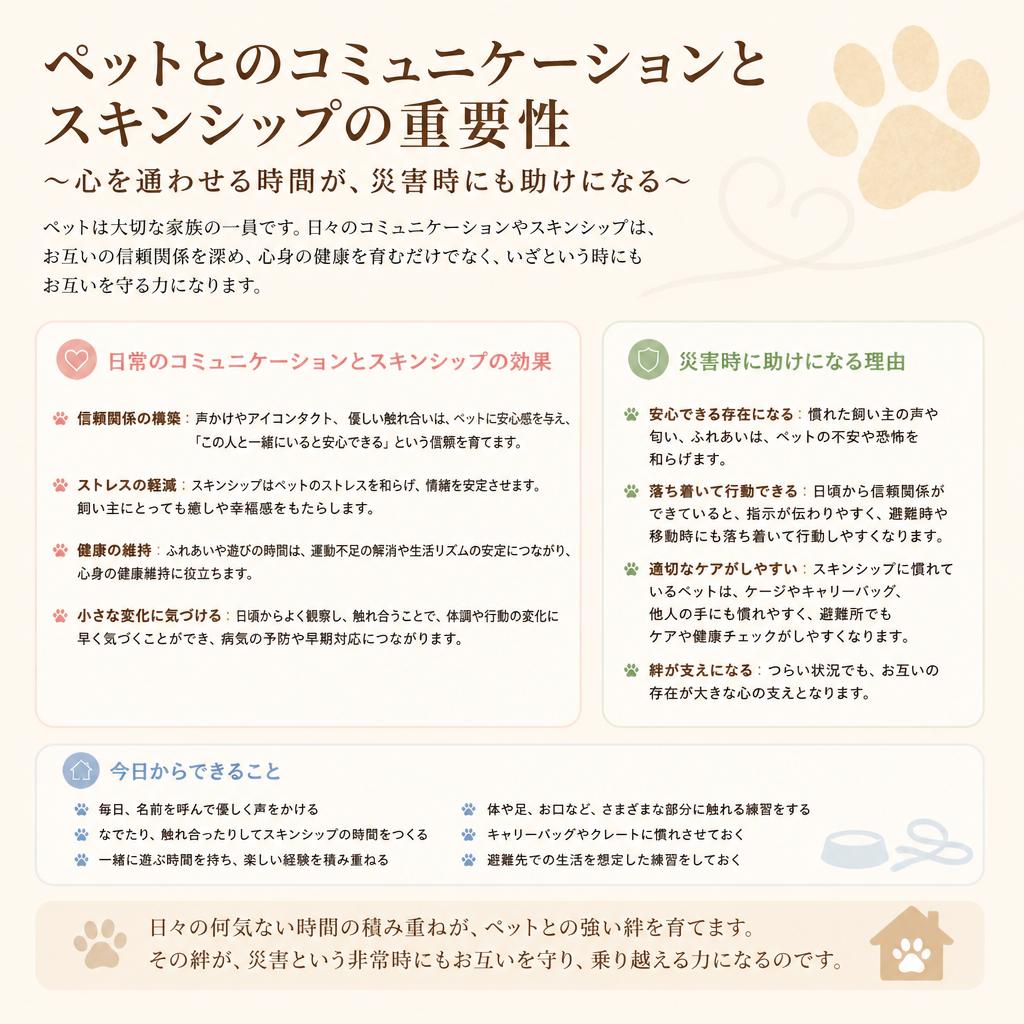 2. スキンシップを通じた絆の強化