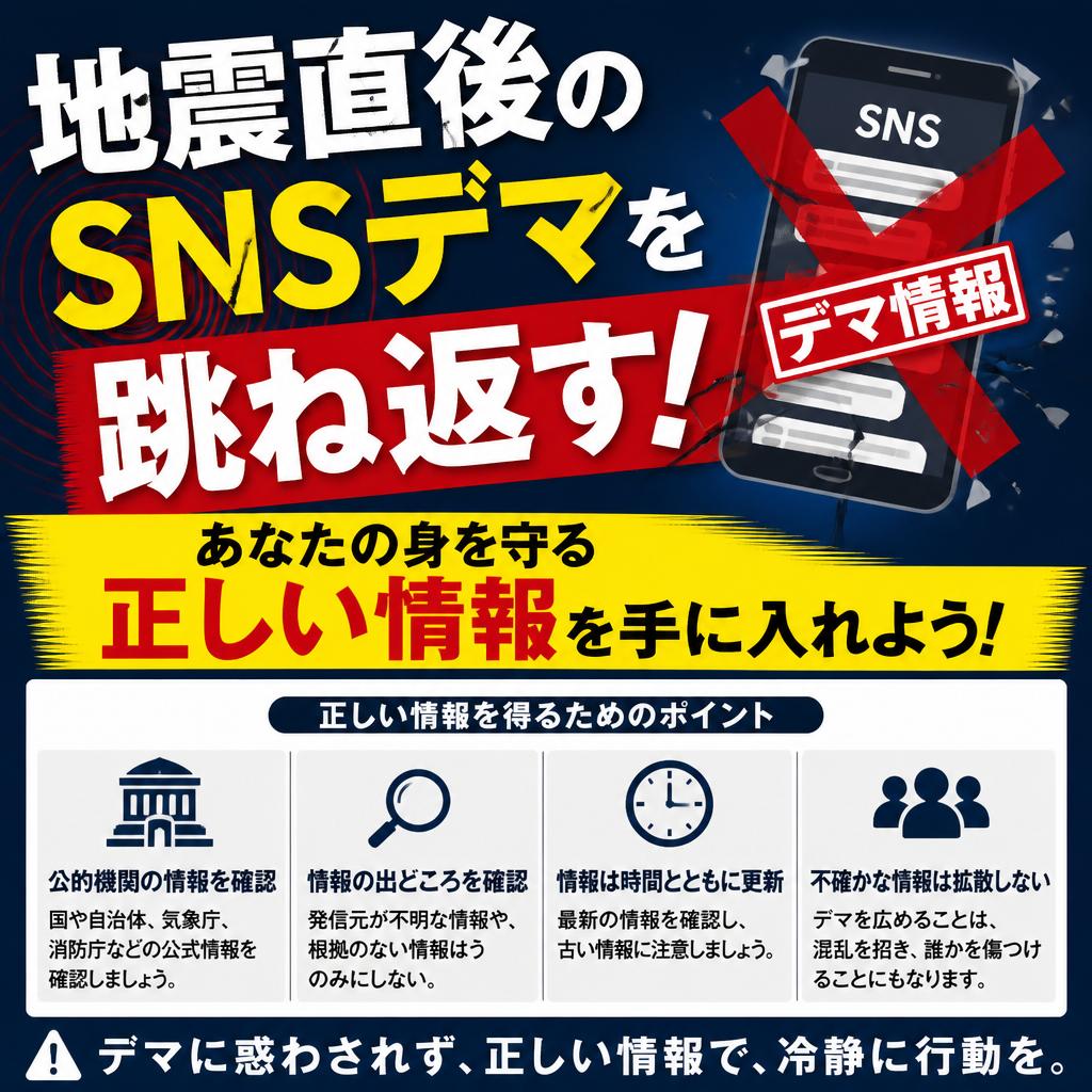 地震直後のSNSデマを跳ね返す！あなたの身を守る正しい情報を手に入れよう！　ミホ工業耐震