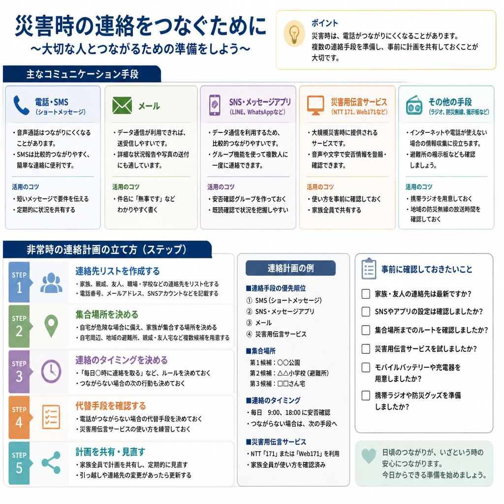 災害時のコミュニケーション手段