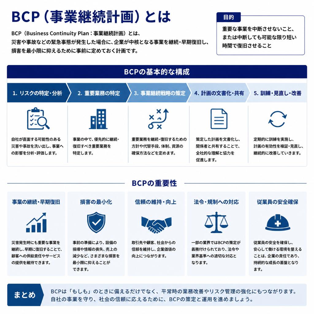 2. BCPとは？事業継続計画の重要性