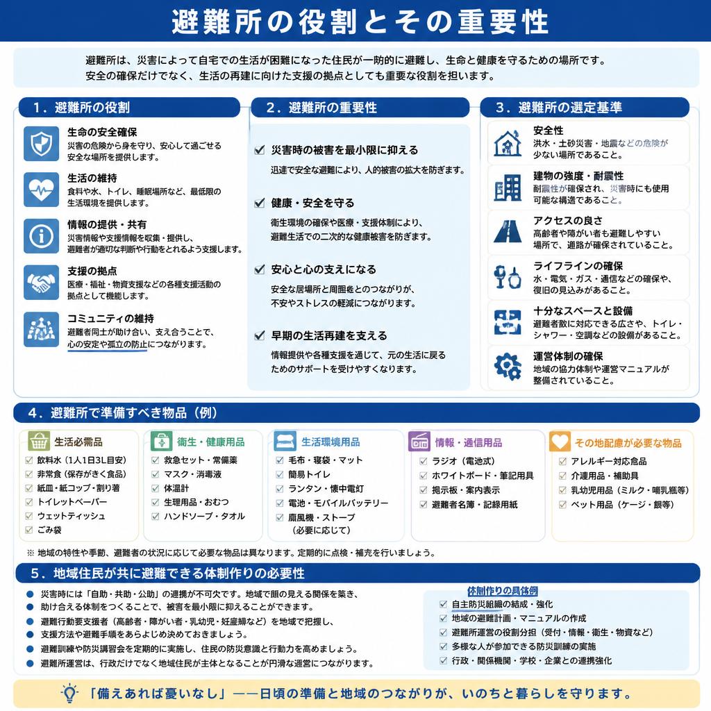 5. 避難所のポイント