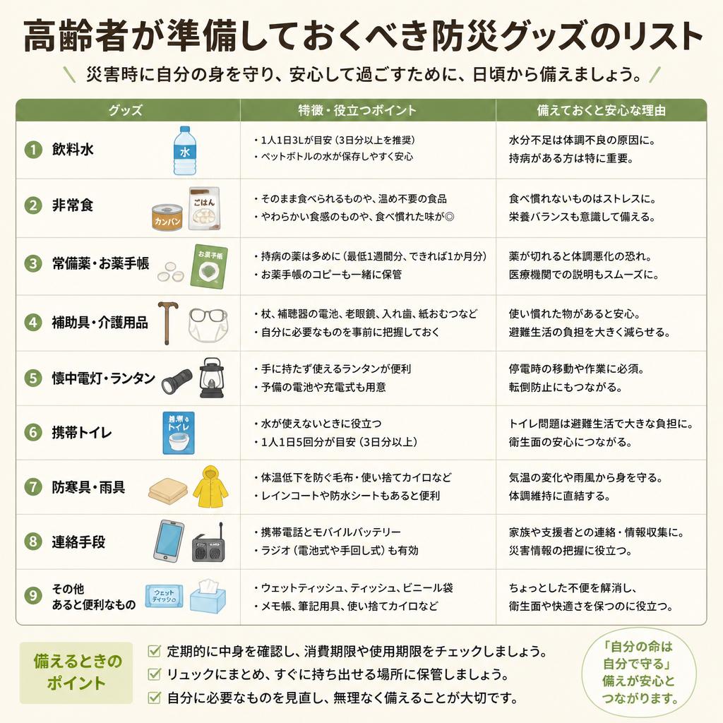 5. おすすめの防災グッズ