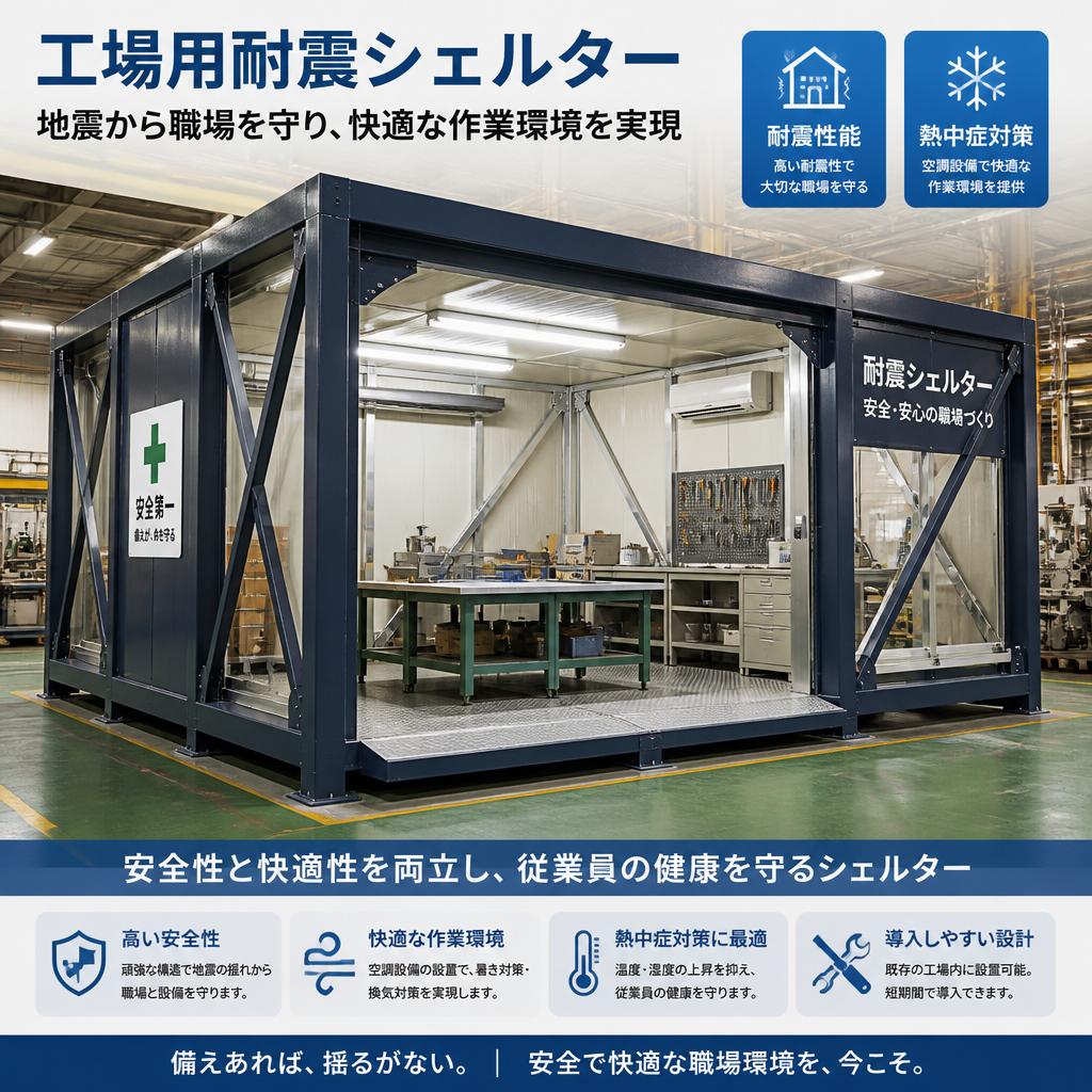 2. 工場用耐震シェルターとは？