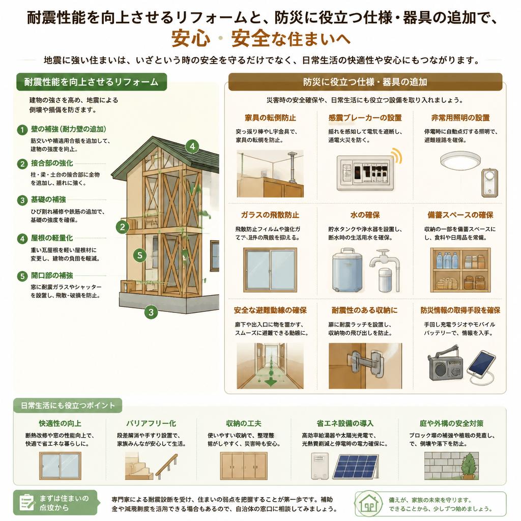 防災対策を意識したリフォーム