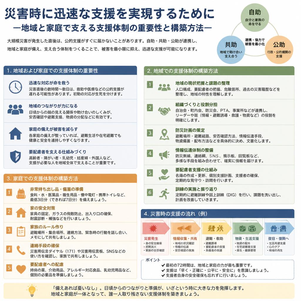 災害時の支援体制の構築