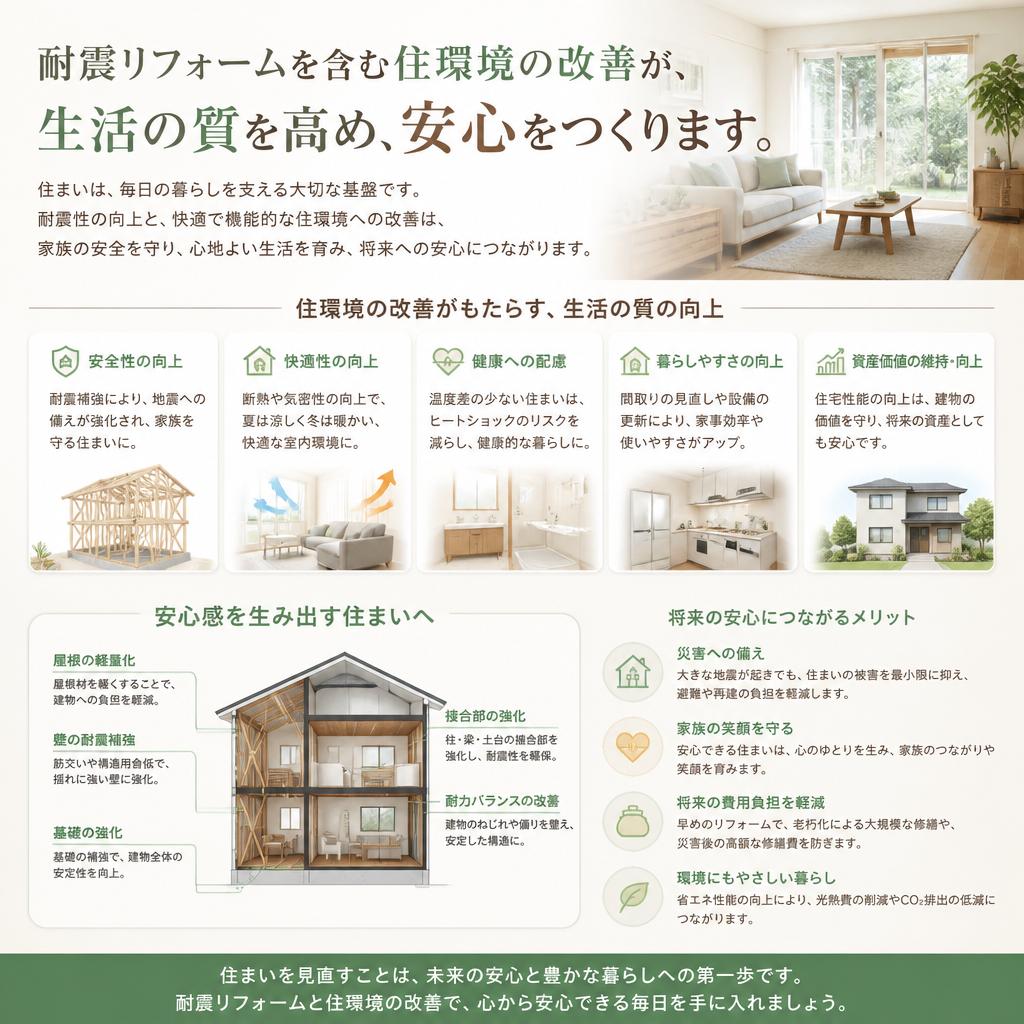住環境の改善がもたらす安心感