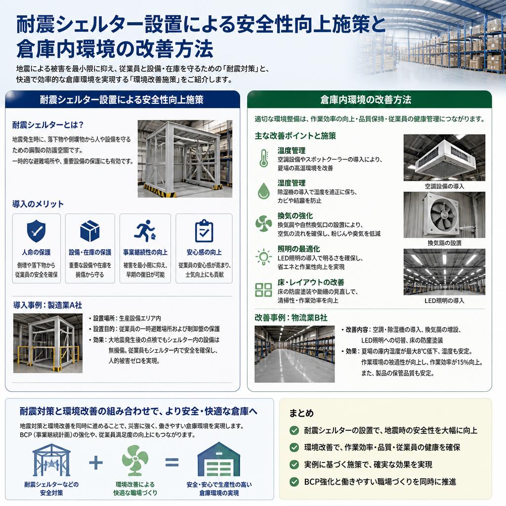 倉庫の安全性を高める具体的施策