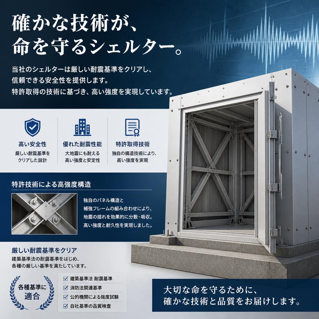耐震基準をクリアした信頼性