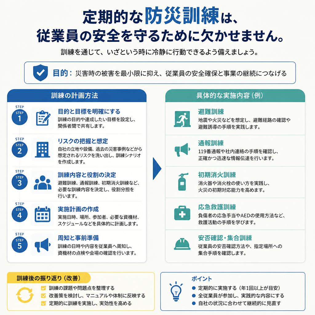 2. 防災訓練の実施