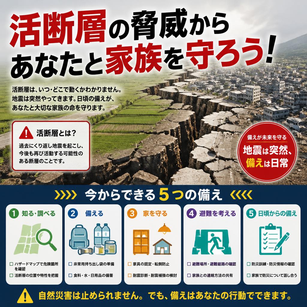 活断層の脅威からあなたと家族を守ろう！ミホ工業　耐震補強