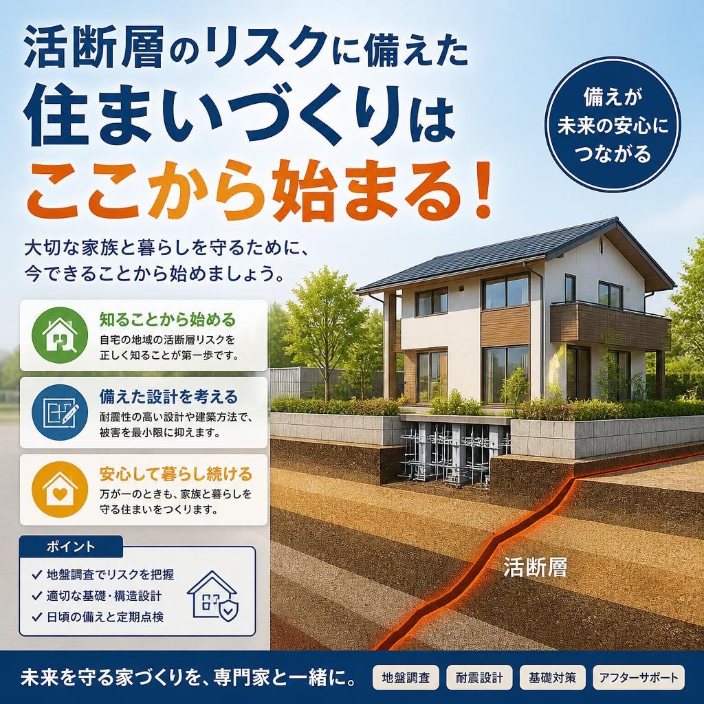 活断層のリスクに備えた住まいづくりはここから始まる！ミホ工業　耐震リフォーム