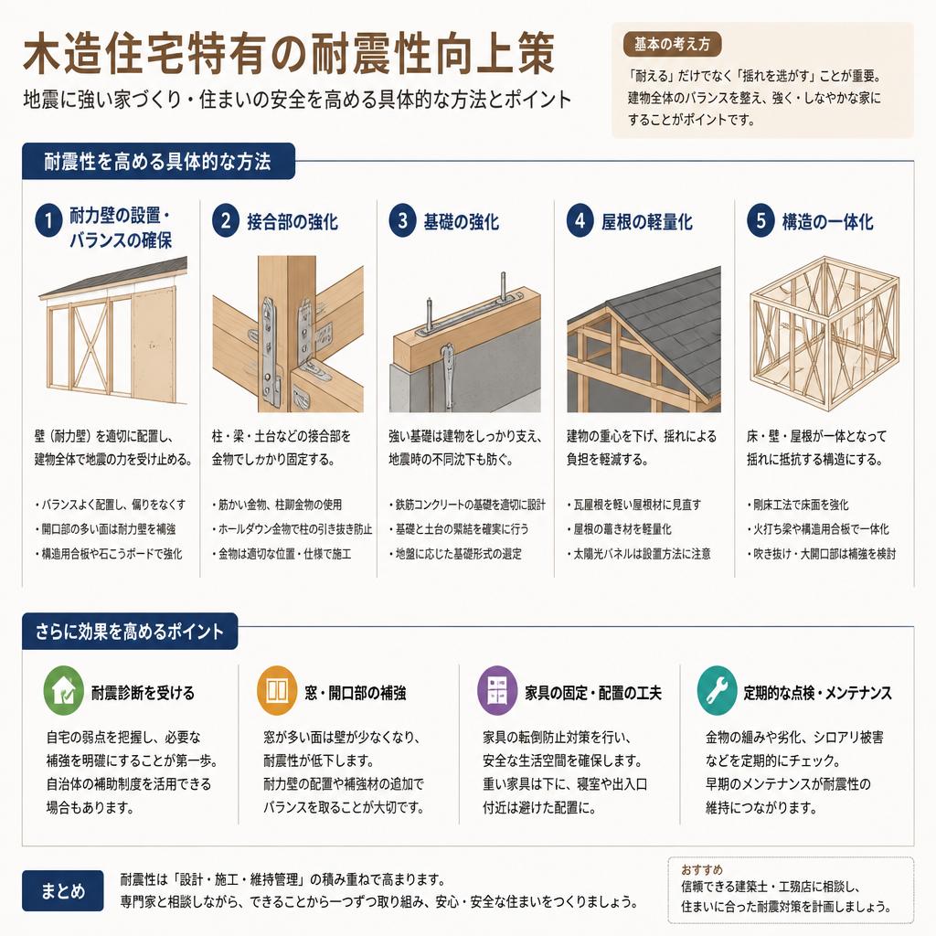 4. 木造住宅の耐震性を向上させるポイント