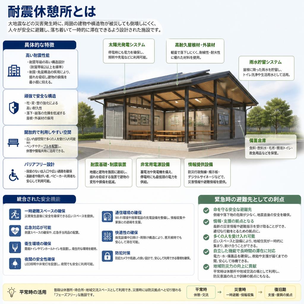 2. 耐震休憩所の特徴と利点